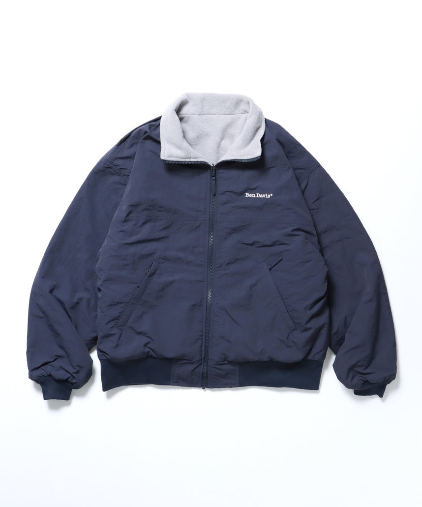 現貨供應，海軍藍M，BEN DAVIS RV SHELLED FLEECE JACKET / 正反兩面穿外套