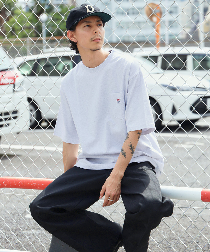 BEN DAVIS BIG POCKET TEE  / 復古小標 重磅口袋 短袖T恤