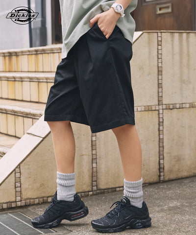 DICKIES / 別注 TC 斜紋雙摺寬版短褲