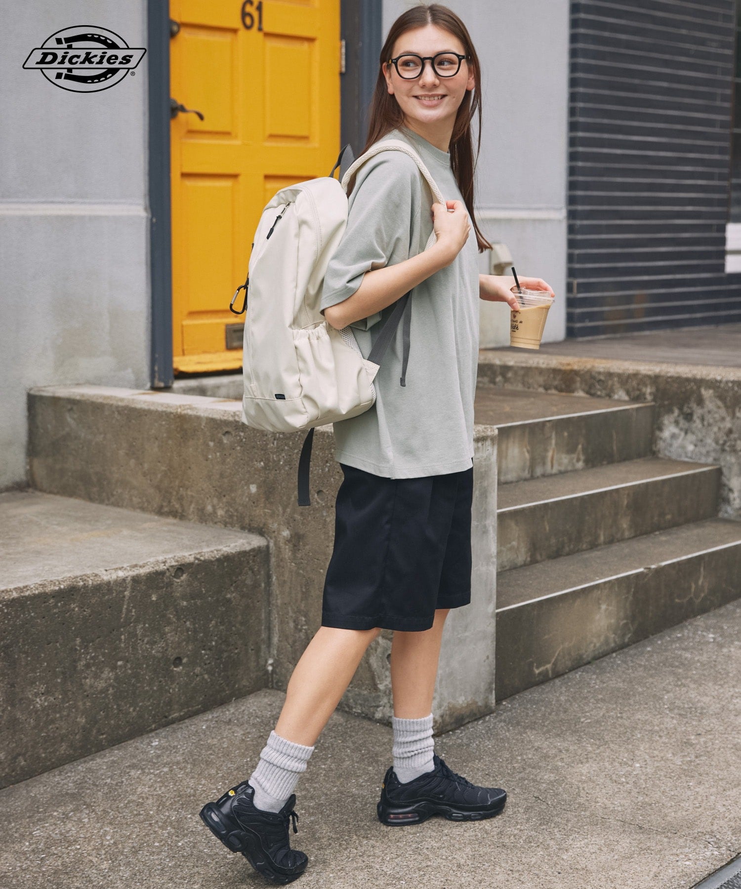 DICKIES / 別注 TC 斜紋雙摺寬版短褲