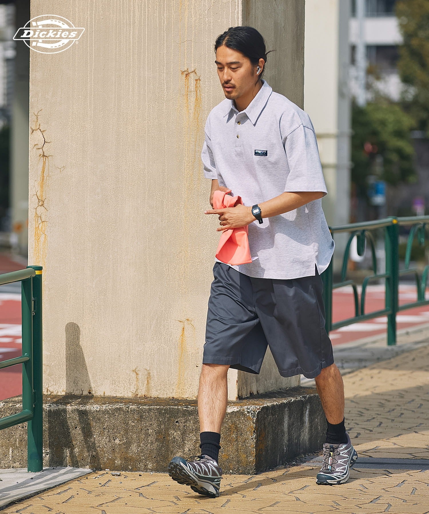 DICKIES / 別注 TC 斜紋雙摺寬版短褲