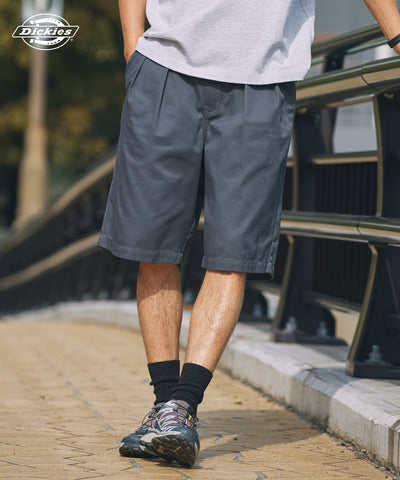 DICKIES / 別注 TC 斜紋雙摺寬版短褲
