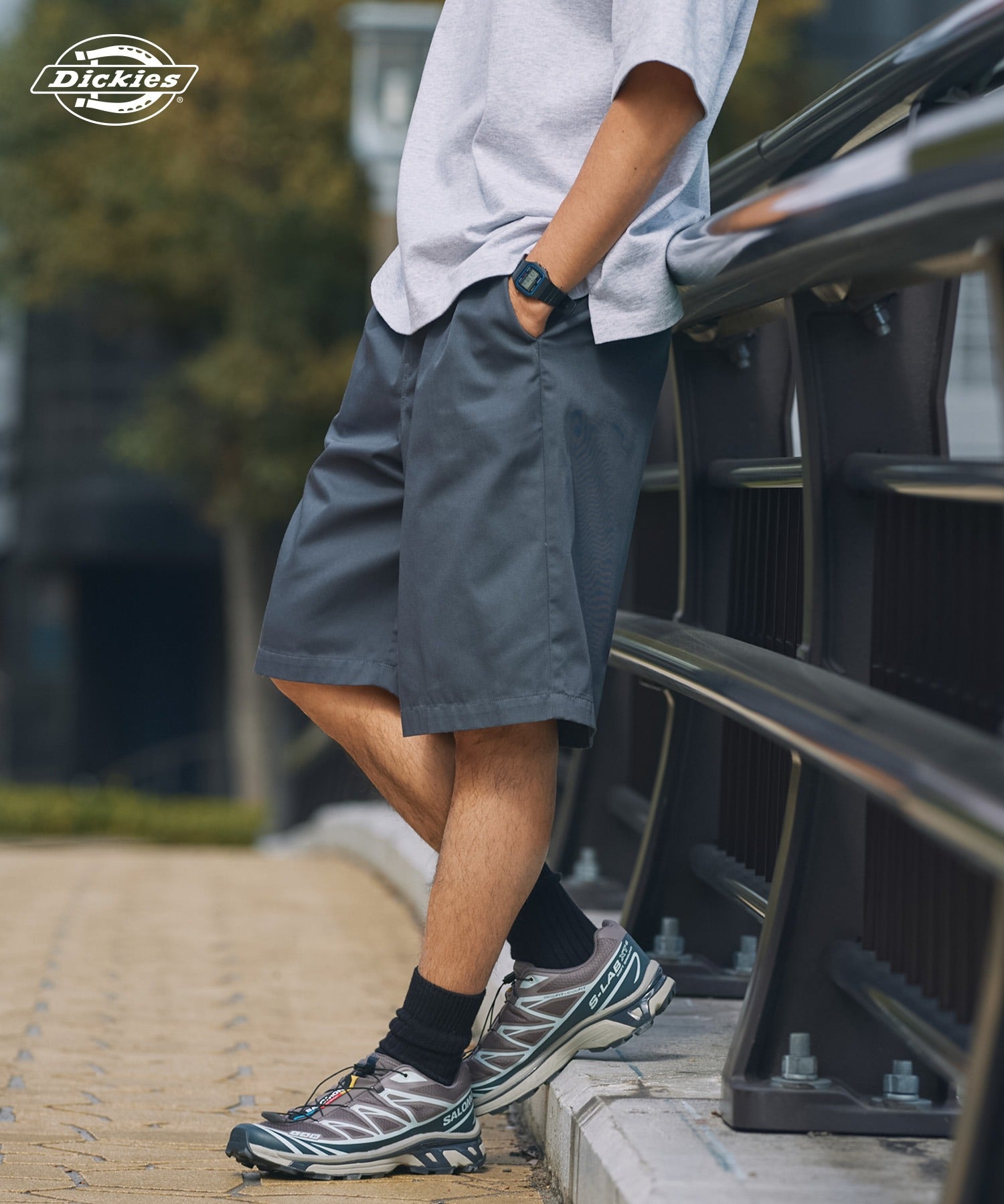 DICKIES / 別注 TC 斜紋雙摺寬版短褲