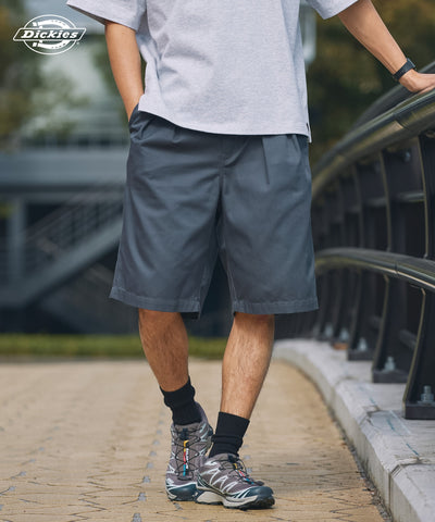 DICKIES / 別注 TC 斜紋雙摺寬版短褲