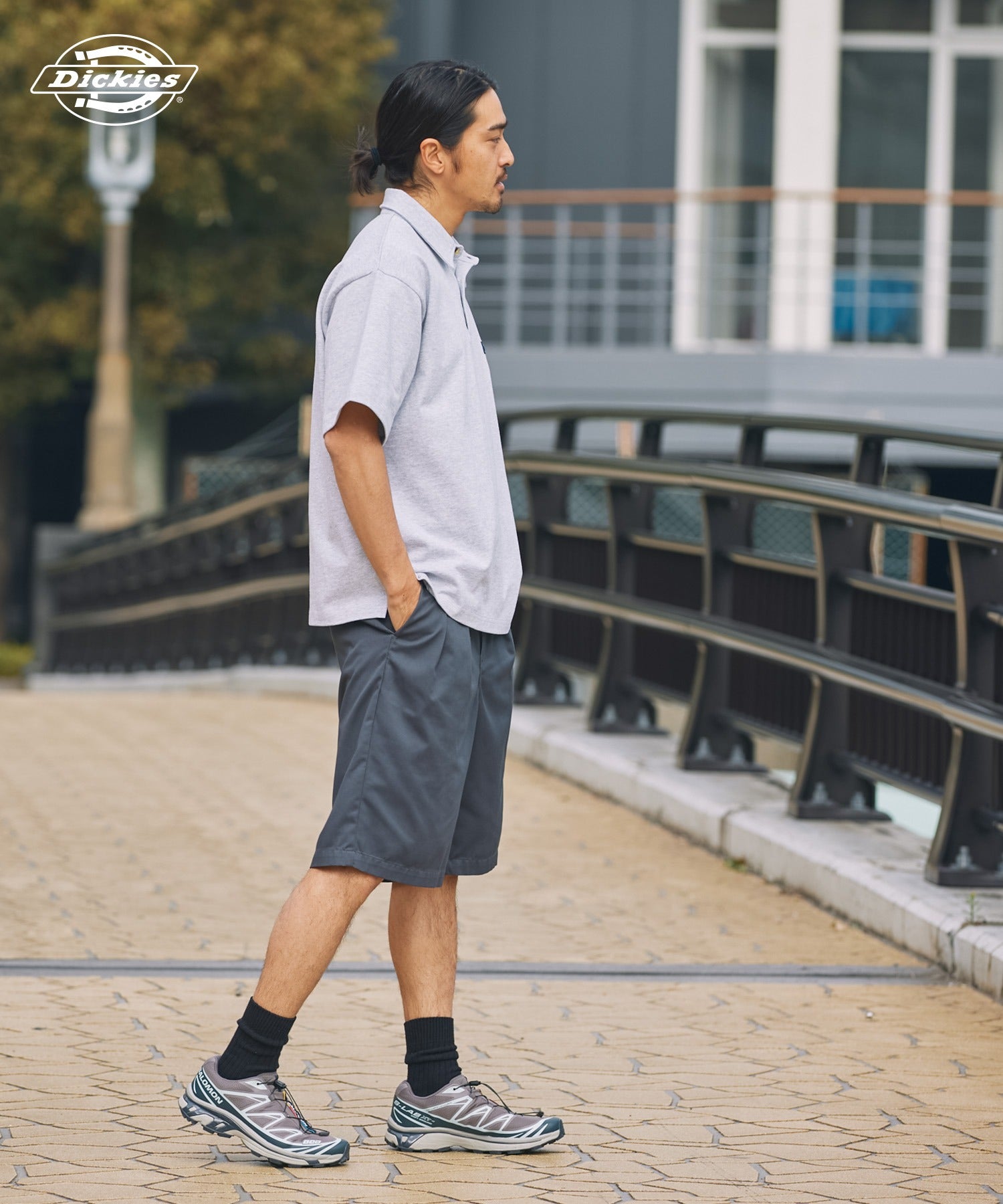 DICKIES / 別注 TC 斜紋雙摺寬版短褲