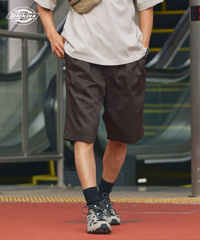 DICKIES / 別注 TC 斜紋雙摺寬版短褲