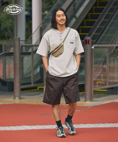 DICKIES / 別注 TC 斜紋雙摺寬版短褲