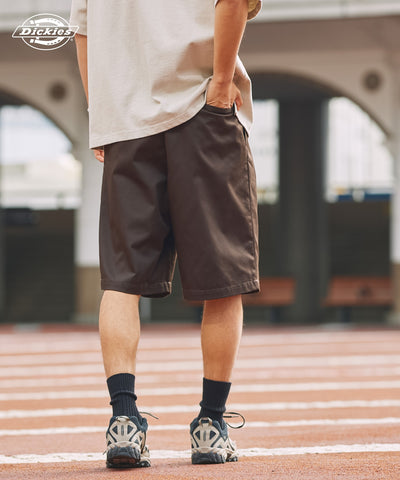 DICKIES / 別注 TC 斜紋雙摺寬版短褲