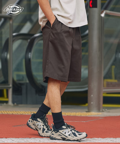 DICKIES / 別注 TC 斜紋雙摺寬版短褲