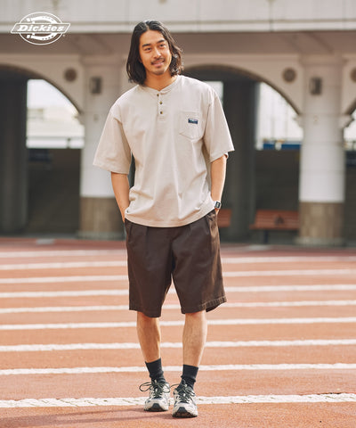 DICKIES / 別注 TC 斜紋雙摺寬版短褲