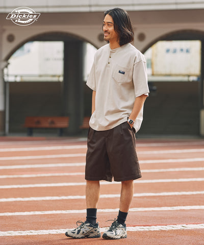 DICKIES / 別注 TC 斜紋雙摺寬版短褲