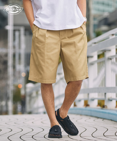 DICKIES / 別注 TC 斜紋雙摺寬版短褲