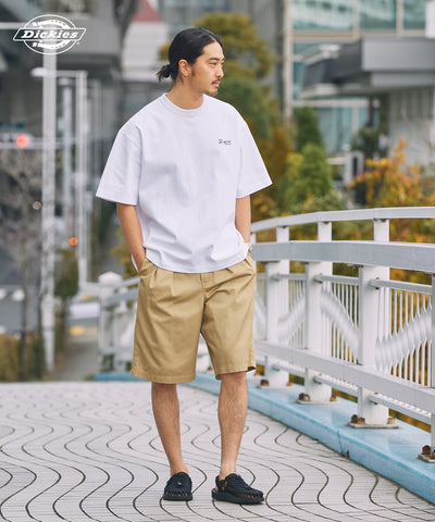 DICKIES / 別注 TC 斜紋雙摺寬版短褲