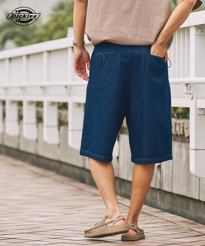 DICKIES / 別注 TC 斜紋雙摺寬版短褲