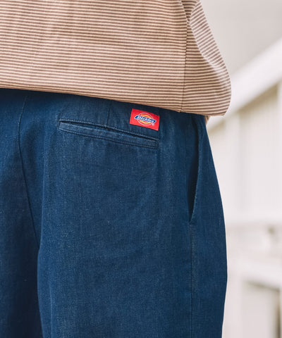 DICKIES / 別注 TC 斜紋雙摺寬版短褲