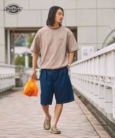 DICKIES / 別注 TC 斜紋雙摺寬版短褲