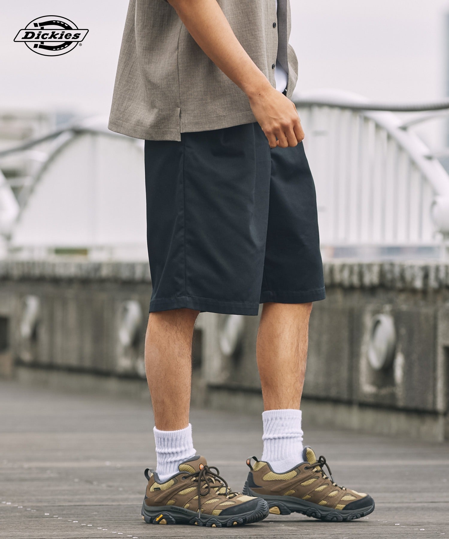 DICKIES / 別注 TC 斜紋雙摺寬版短褲