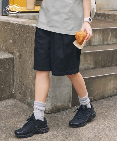 DICKIES / 別注 TC 斜紋雙摺寬版短褲