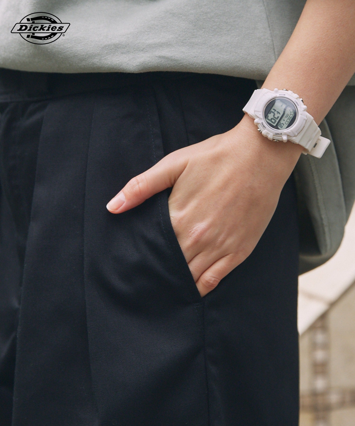 DICKIES / 別注 TC 斜紋雙摺寬版短褲
