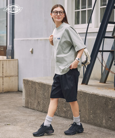 DICKIES / 別注 TC 斜紋雙摺寬版短褲