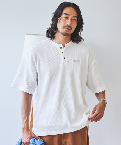 THE CRAFT CREW PRODUCTS / 網眼 抗菌防臭 亨利領短袖T恤