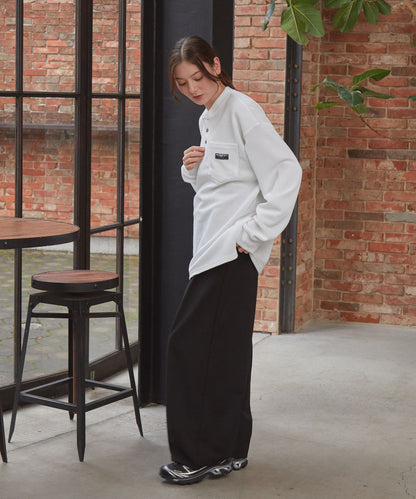 THE CRAFT CREW PRODUCTS / 抗菌 華夫格 亨利領 長袖T恤