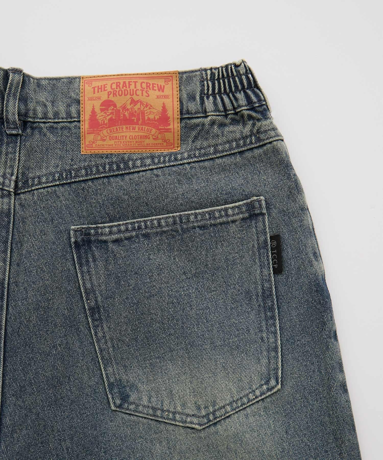 THE CRAFT CREW PRODUCTS / 仿舊 直筒牛仔褲