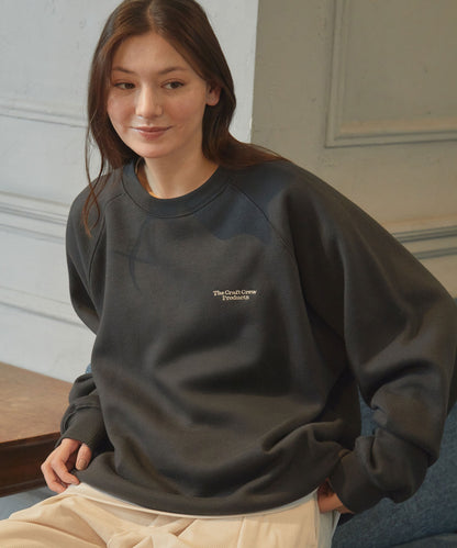THE CRAFT CREW PRODUCTS / 針織 刺繡 抽繩 內刷毛 圓領衫