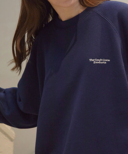 THE CRAFT CREW PRODUCTS / 針織 刺繡 抽繩 內刷毛 圓領衫