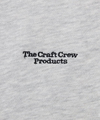 THE CRAFT CREW PRODUCTS / 內刷毛 插肩袖 圓領衫（LOGO刺繡．抽繩下擺）