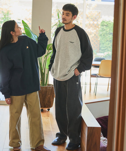 THE CRAFT CREW PRODUCTS / 針織 刺繡 抽繩 內刷毛 圓領衫