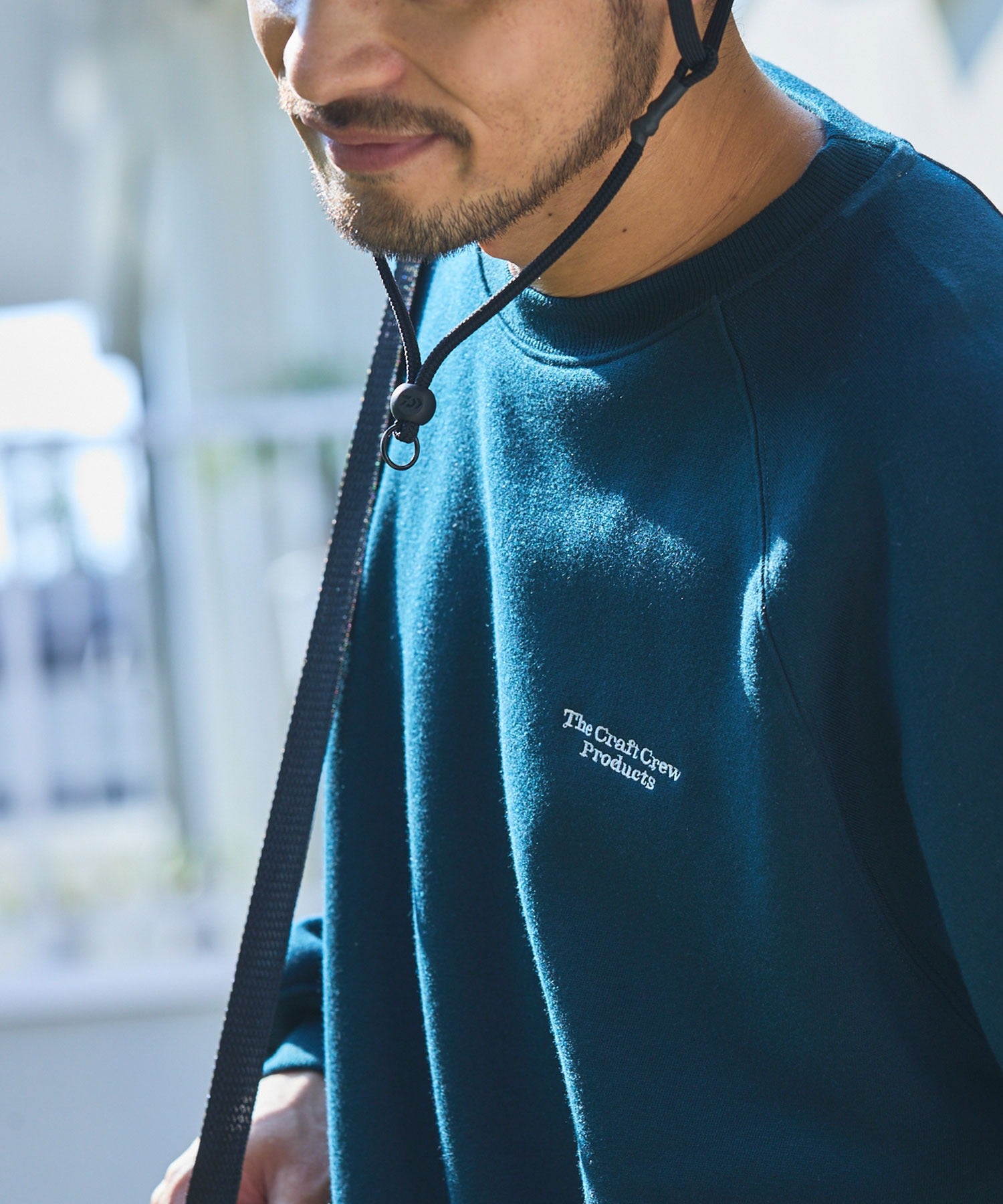 THE CRAFT CREW PRODUCTS / 針織 刺繡 抽繩 內刷毛 圓領衫