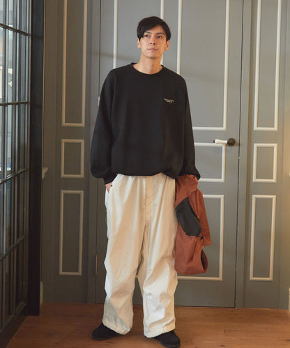 THE CRAFT CREW PRODUCTS / 針織 刺繡 抽繩 內刷毛 圓領衫