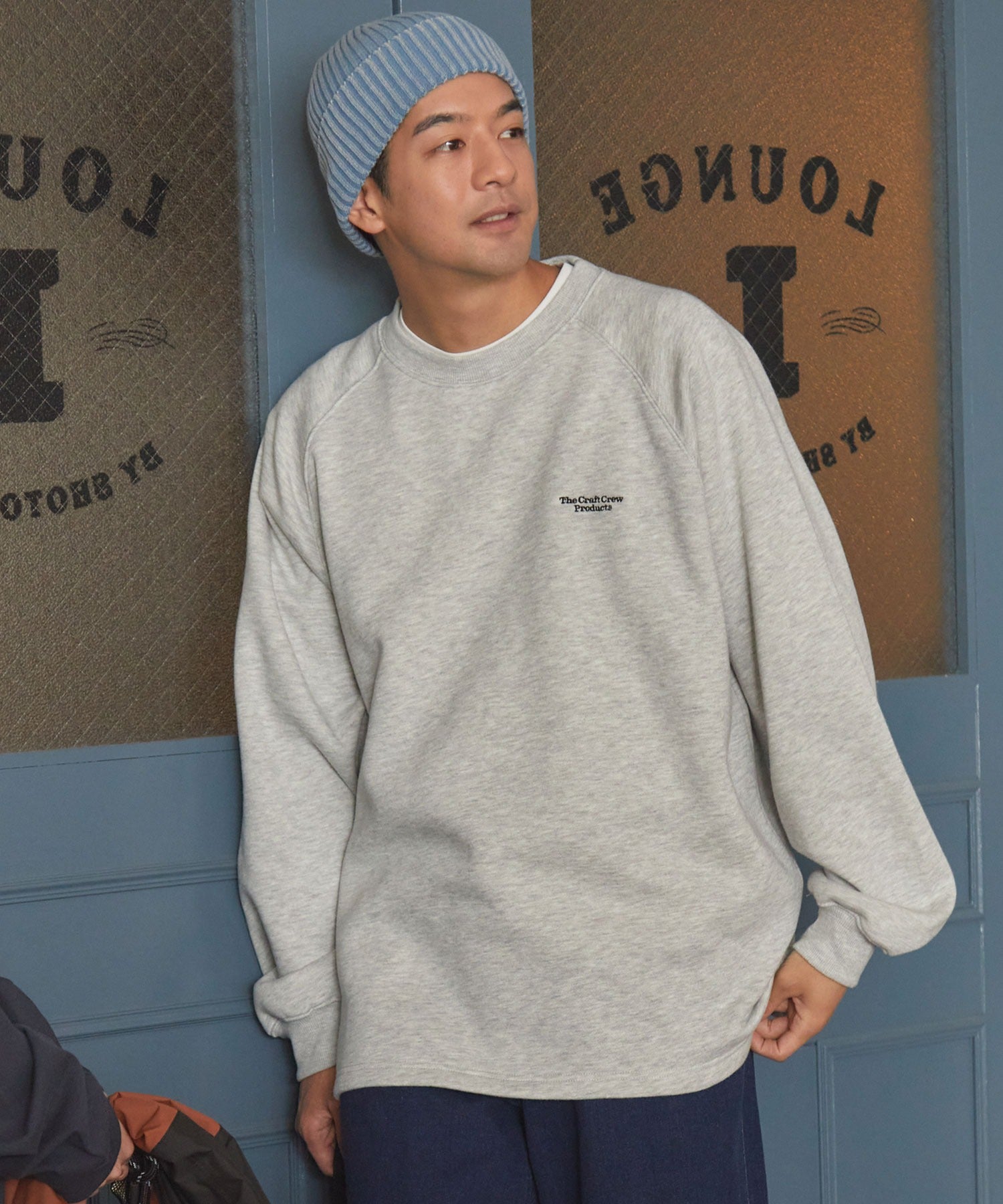 THE CRAFT CREW PRODUCTS / 針織 刺繡 抽繩 內刷毛 圓領衫