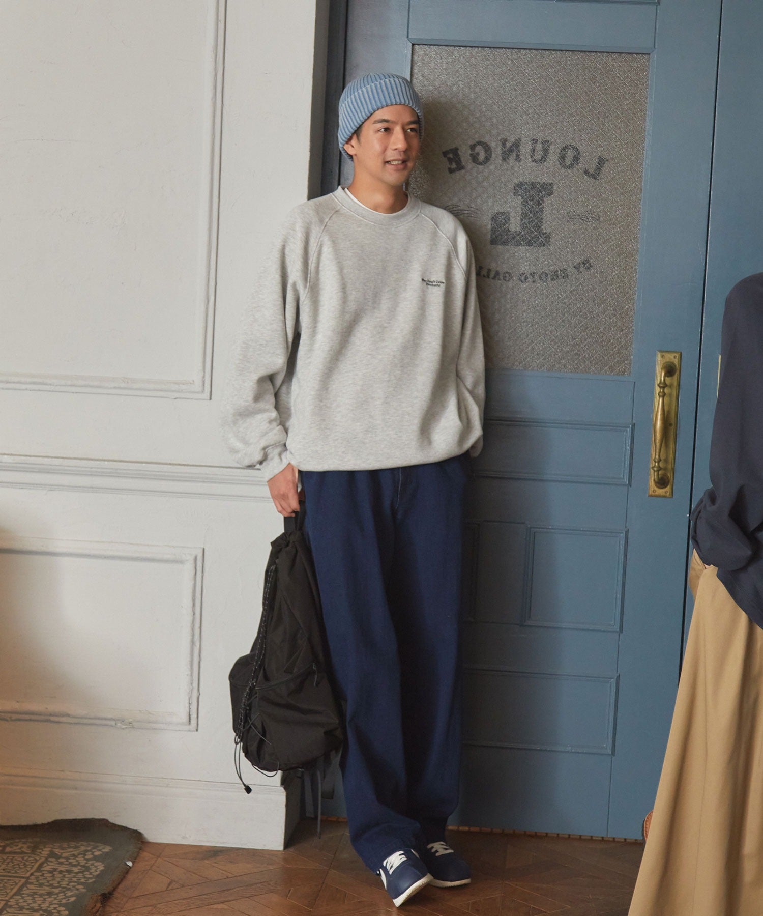 THE CRAFT CREW PRODUCTS / 針織 刺繡 抽繩 內刷毛 圓領衫