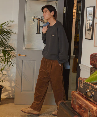 THE CRAFT CREW PRODUCTS / 針織 刺繡 抽繩 內刷毛 圓領衫