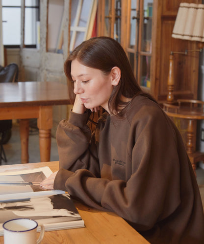 THE CRAFT CREW PRODUCTS / 針織 刺繡 抽繩 內刷毛 圓領衫