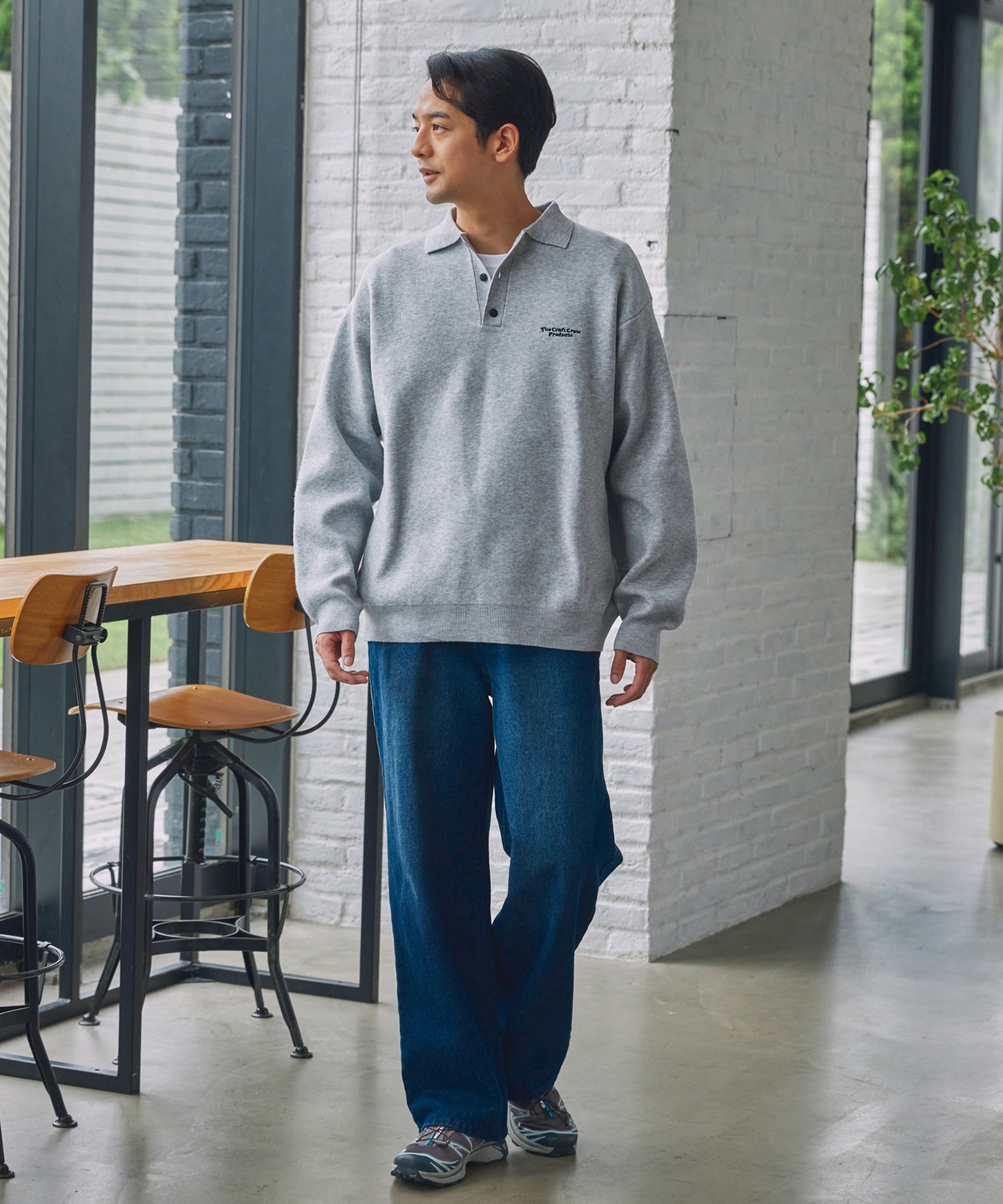 THE CRAFT CREW PRODUCTS / 抗起毛球 針織 Polo 衫