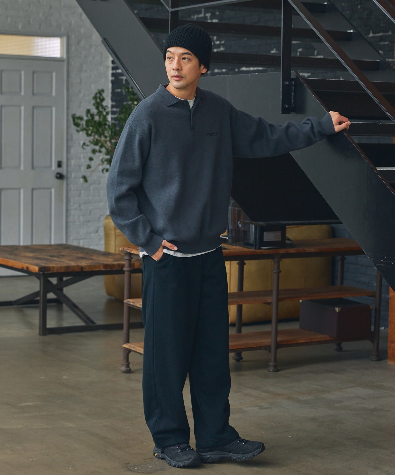 THE CRAFT CREW PRODUCTS / 抗起毛球 針織 Polo 衫