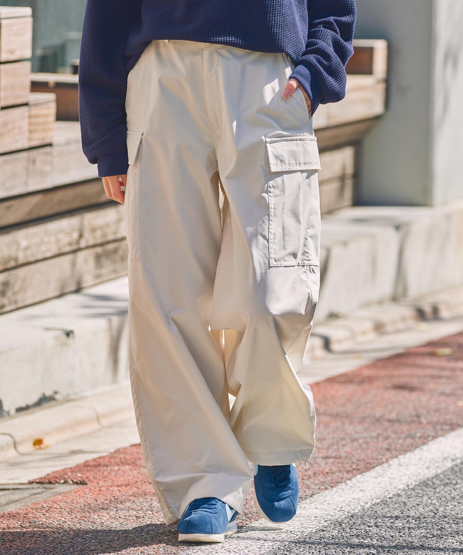 THE CRAFT CREW PRODUCTS / 機能抽繩 彈力 寬直筒 工作褲