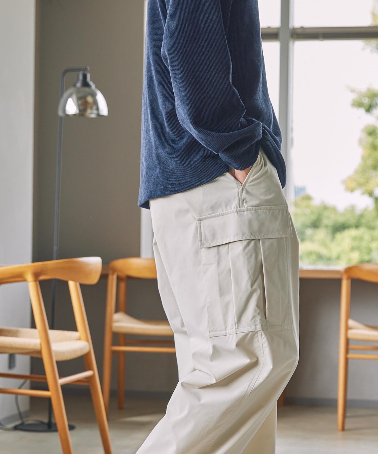 THE CRAFT CREW PRODUCTS / 機能抽繩 彈力 寬直筒 工作褲