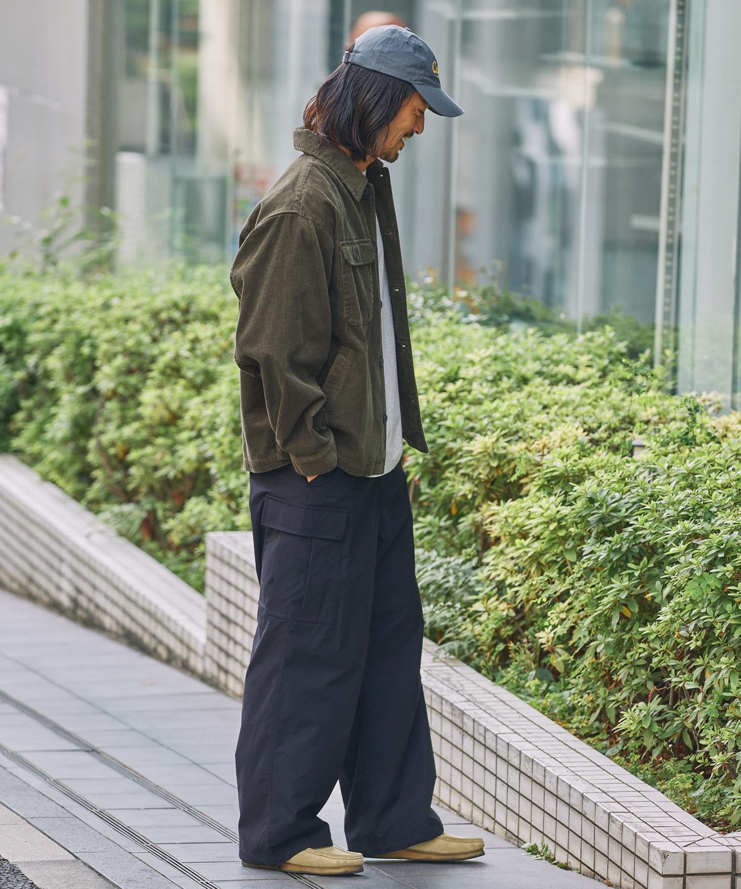 THE CRAFT CREW PRODUCTS / 機能抽繩 彈力 寬直筒 工作褲