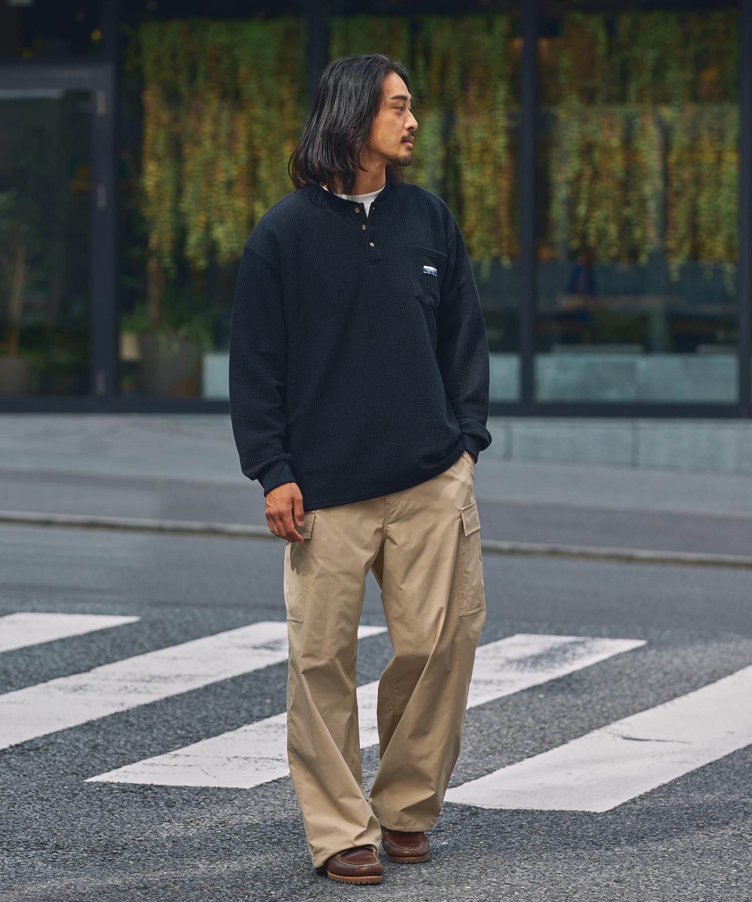 THE CRAFT CREW PRODUCTS / 機能抽繩 彈力 寬直筒 工作褲