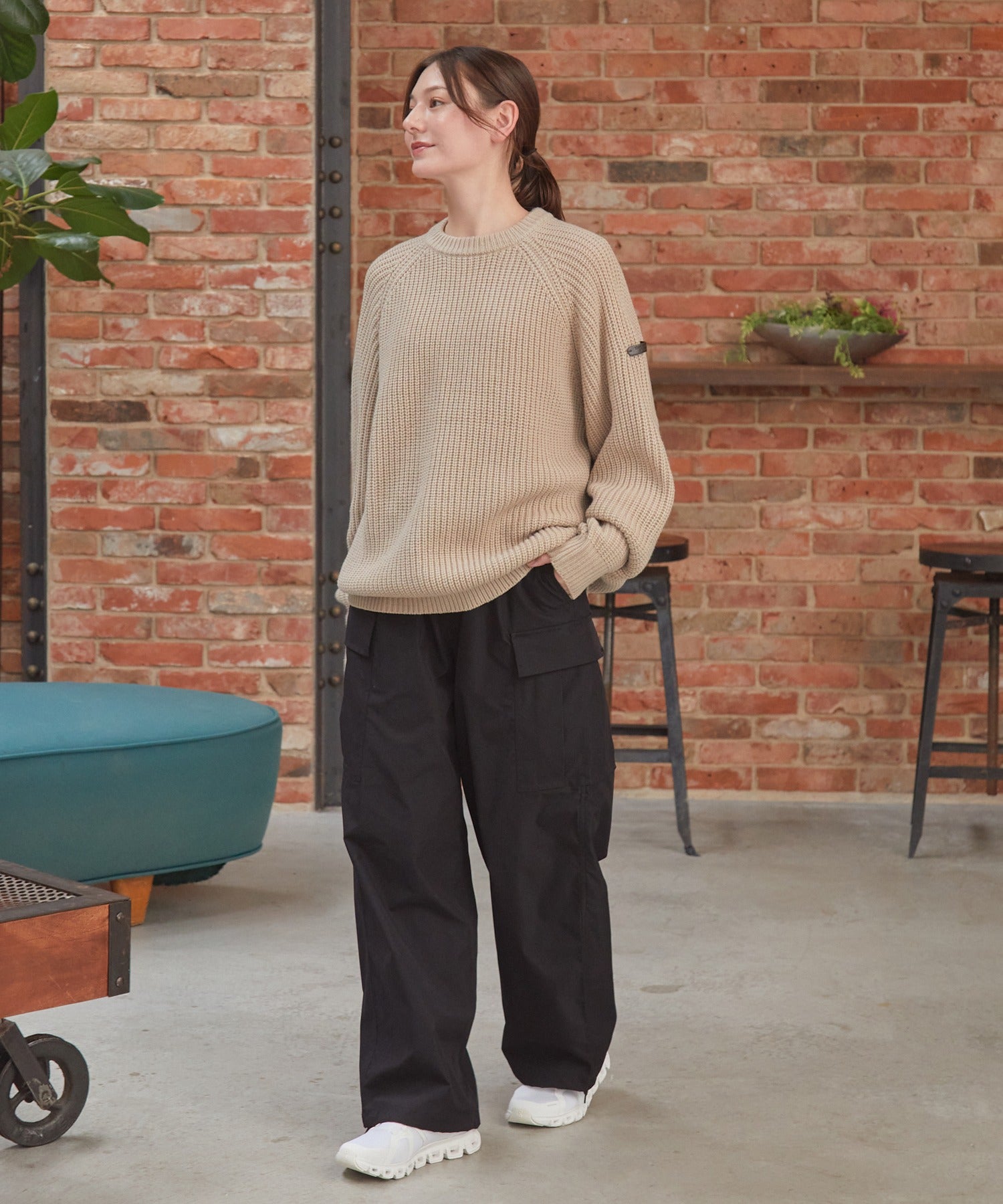 THE CRAFT CREW PRODUCTS / 機能抽繩 彈力 寬直筒 工作褲