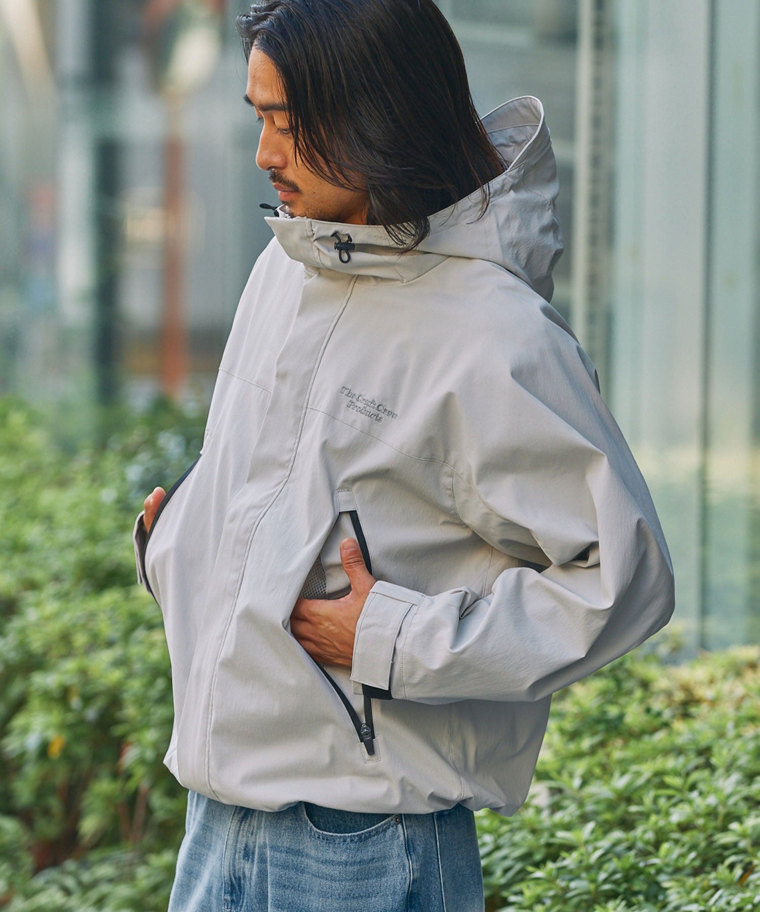 THE CRAFT CREW PRODUCTS / 尼龍 防潑水 抽繩 連帽外套