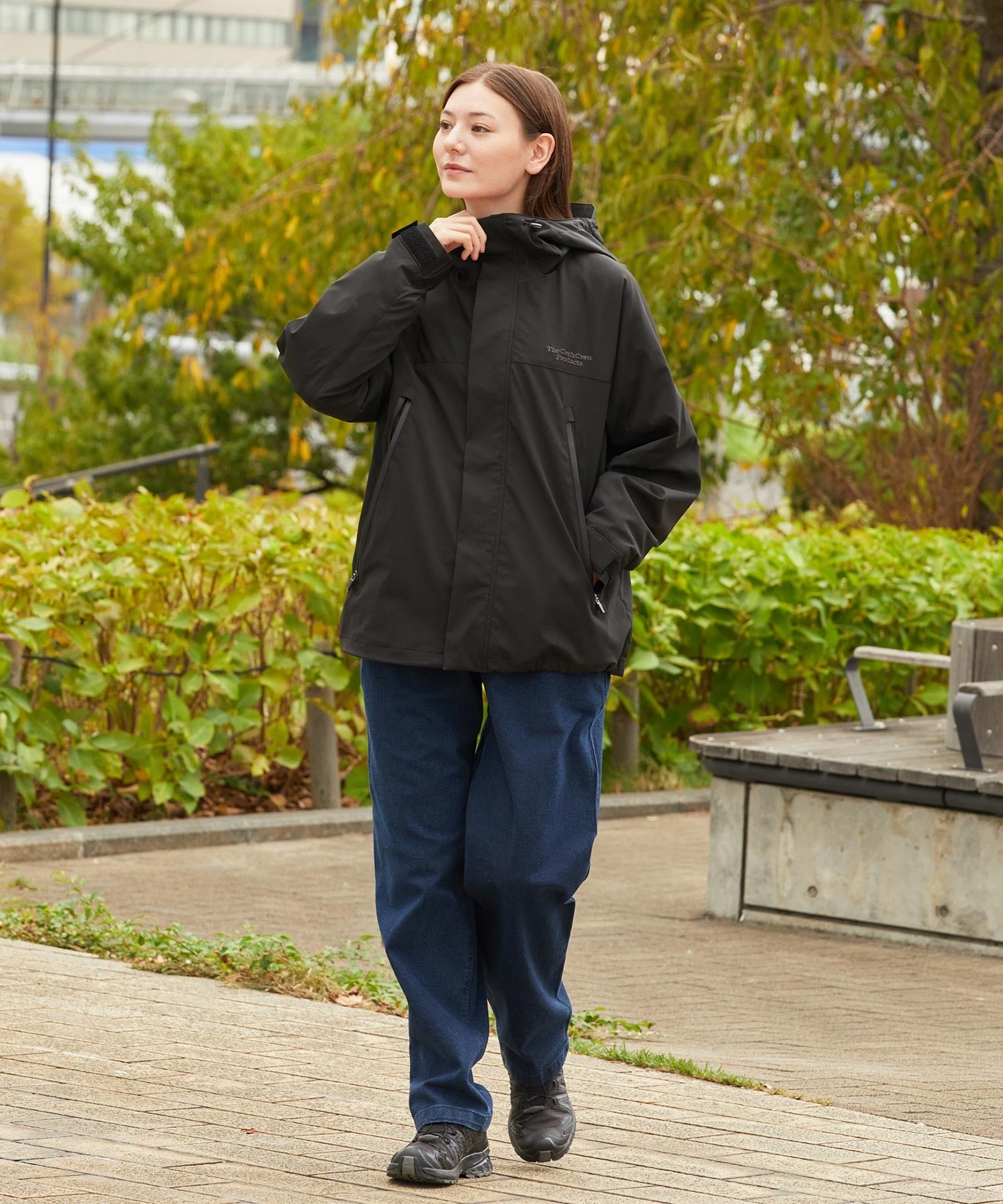 THE CRAFT CREW PRODUCTS / 尼龍 防潑水 抽繩 連帽外套