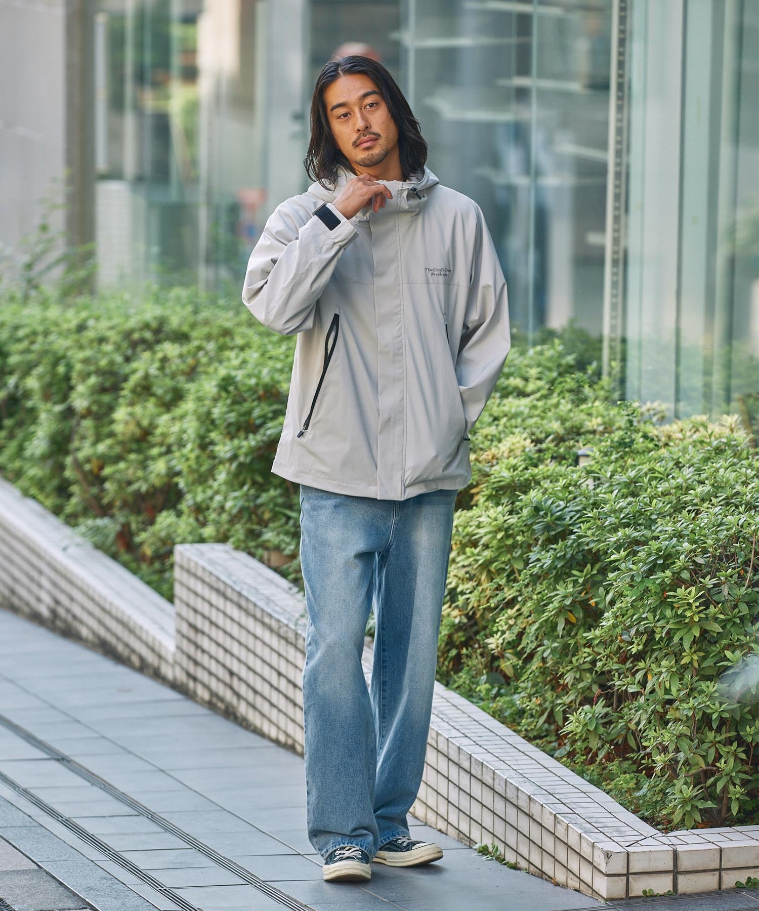 THE CRAFT CREW PRODUCTS / 尼龍 防潑水 抽繩 連帽外套