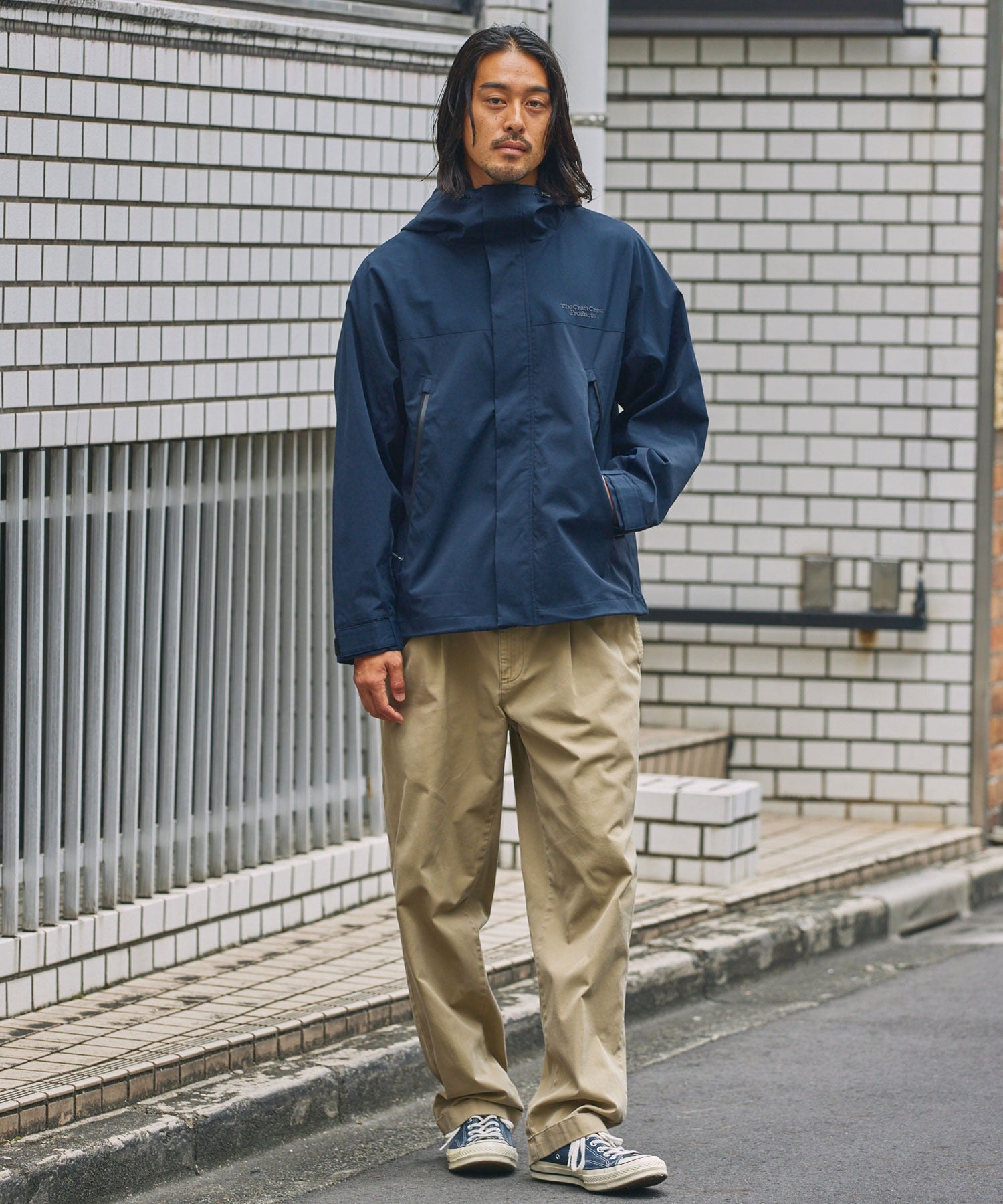 THE CRAFT CREW PRODUCTS / 尼龍 防潑水 抽繩 連帽外套