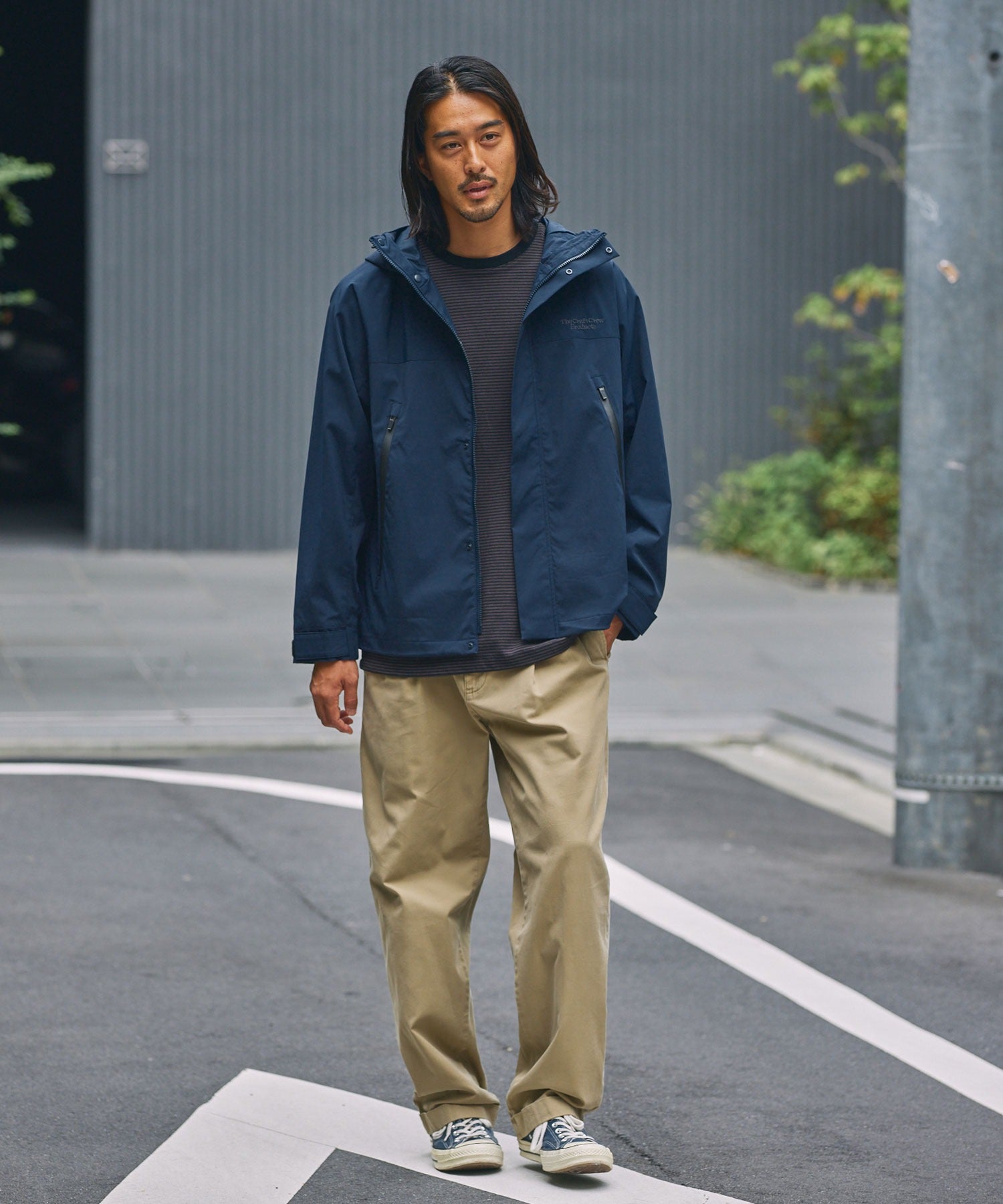 THE CRAFT CREW PRODUCTS / 尼龍 防潑水 抽繩 連帽外套