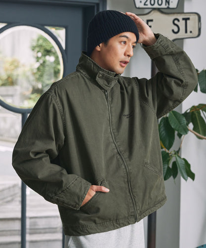 THE CRAFT CREW PRODUCTS / 仿舊水洗  兩用立領束口 中棉 外套